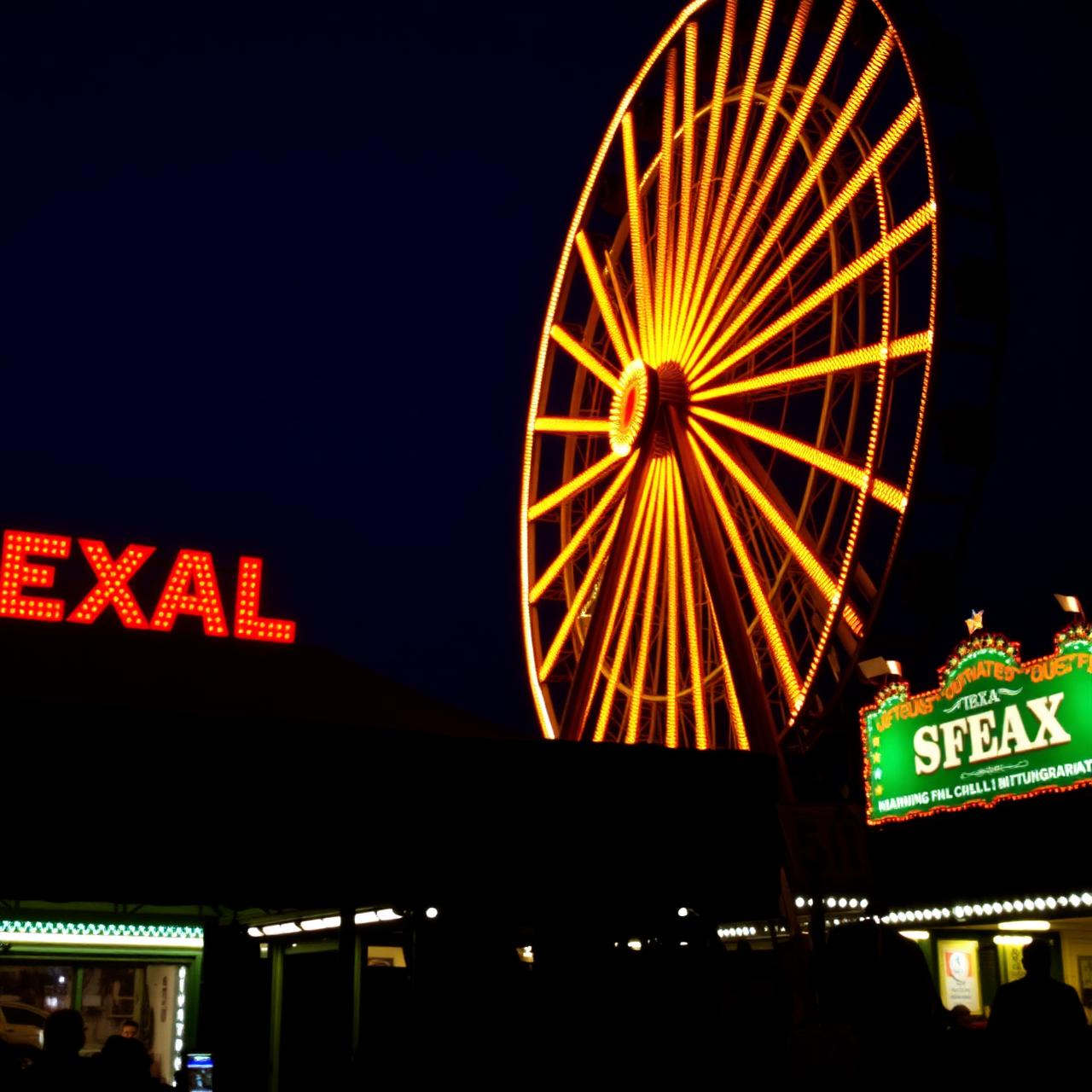 State Fair of Texas at night